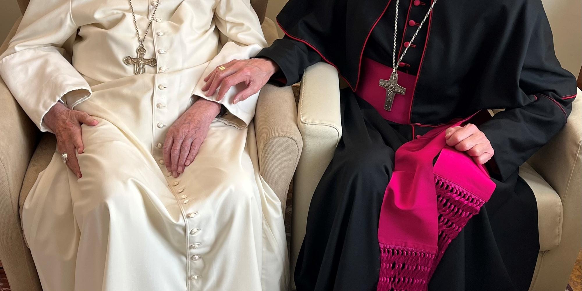 Begegnung Papst em. Benedikt XVI und Ludwig Schick 2022