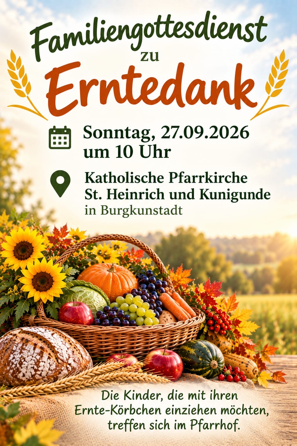 Familiengottesdienst zu Erntedank