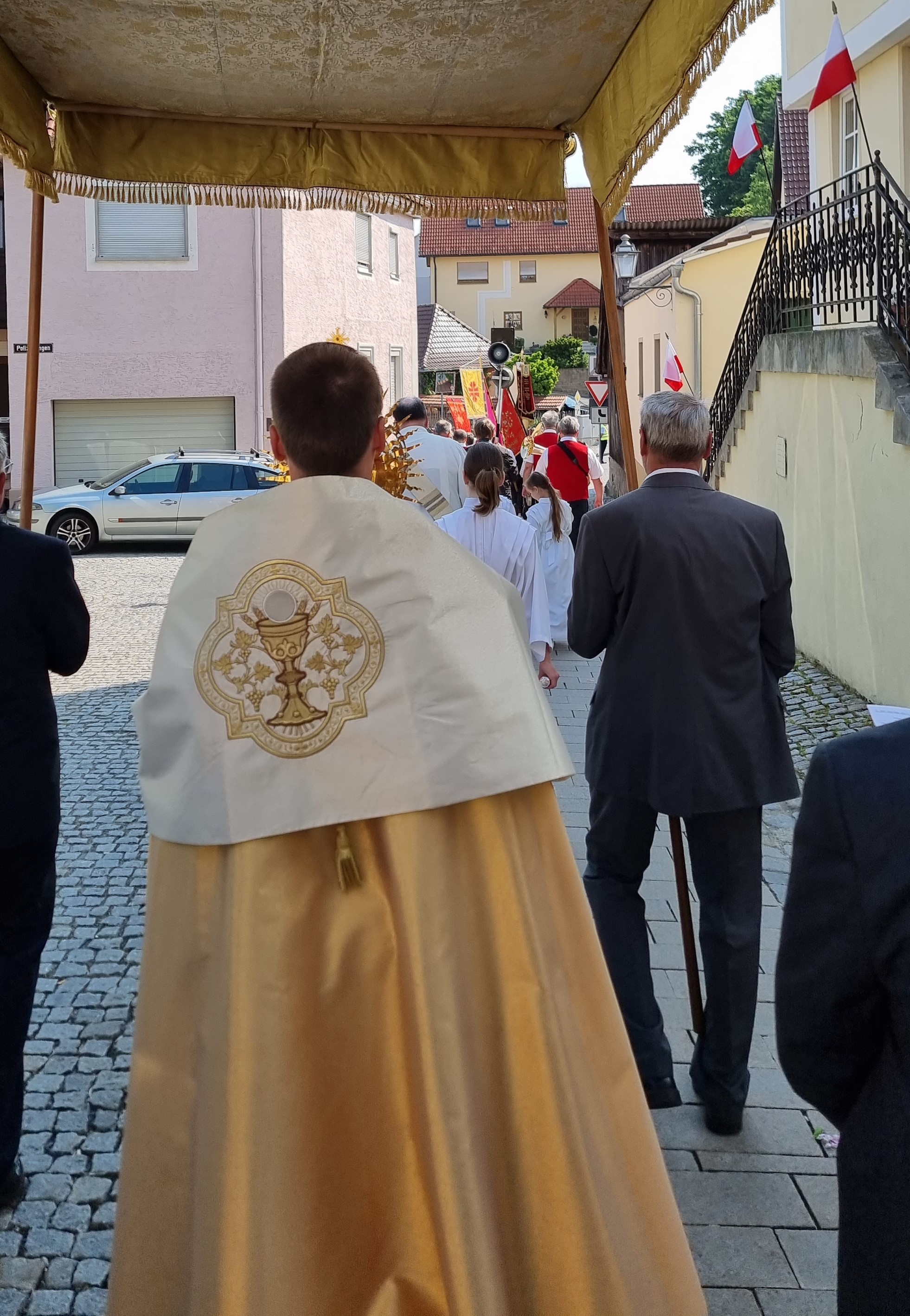 Foto der Fronleichnamsprozession in Burgkunstadt